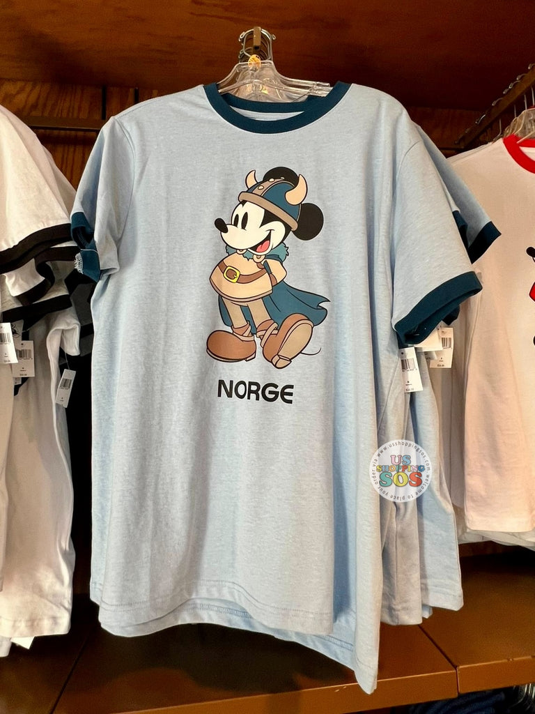 WDW - Epcot World Showcase - Mickey Norway Ringer T-shirt (Adult