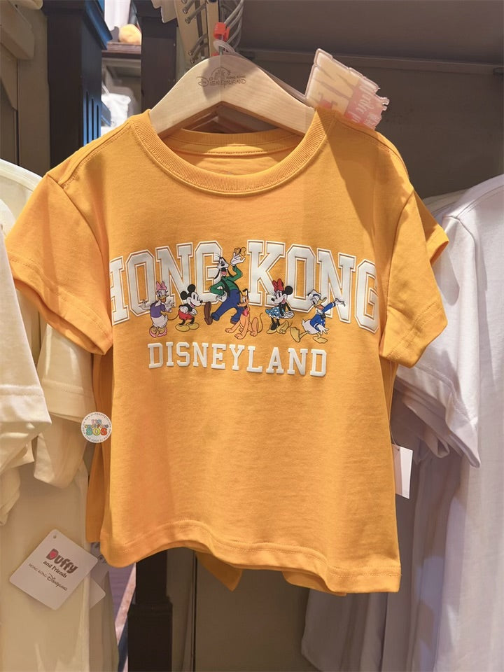 HKDL - Mickey & Friends "Hong Kong Disneyland" Wordings T Shirt for Kids