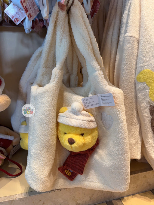 HKDL - 2026 Winnie the Pooh Winter Woolies x Winnie the Pooh Fleece Tote Handbag
