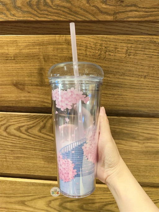 Starbucks Hong Kong - Sakura Cherry Blossom 2024 Collection x CHERRY BLOSSOM SECRET GARDEN STAIRS COLD CUP 16OZ