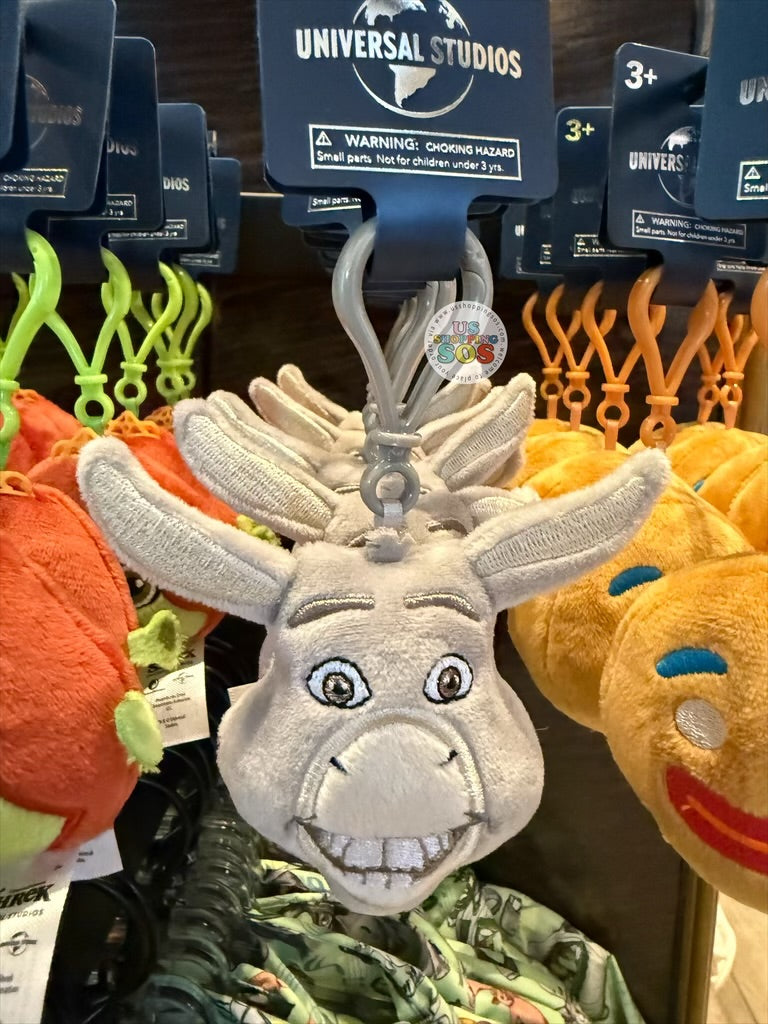 Universal Studios - Shrek - Donkey Big Face Plush Keychain