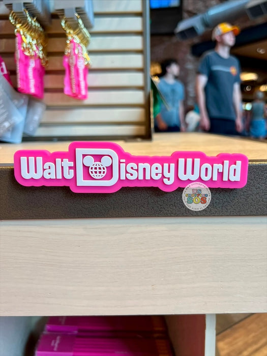 DLR/WDW - Logo Mania 2026 Fantasyland Feels - Bright Pink Park Logo Magnet