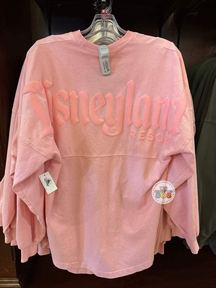 DLR - Spirit Jersey "Disneyland Resort"  Pink Puffy Ink Baby Pink Pullover (Adult)
