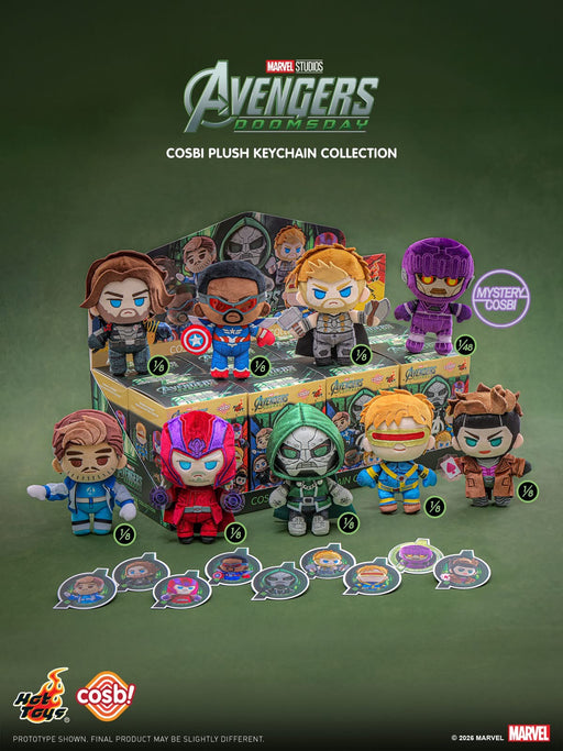 Hot Toy Cosbi - 2026 Avengers: Doomsday Cosbi Plush Keychain Blind Box (Release Date: Oct 3, 2026)