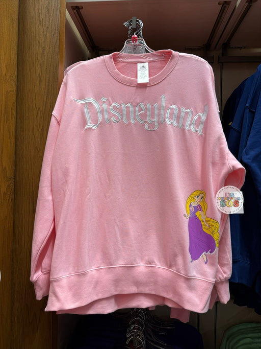 DLR/WDW - Tangled Rapunzel Embroidered Park Logo Pink Pullover (Adult)