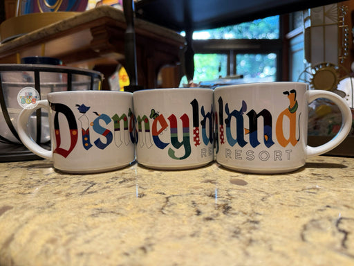 DLR - Disney Home - Character Calligraphy “Disneyland” Mug