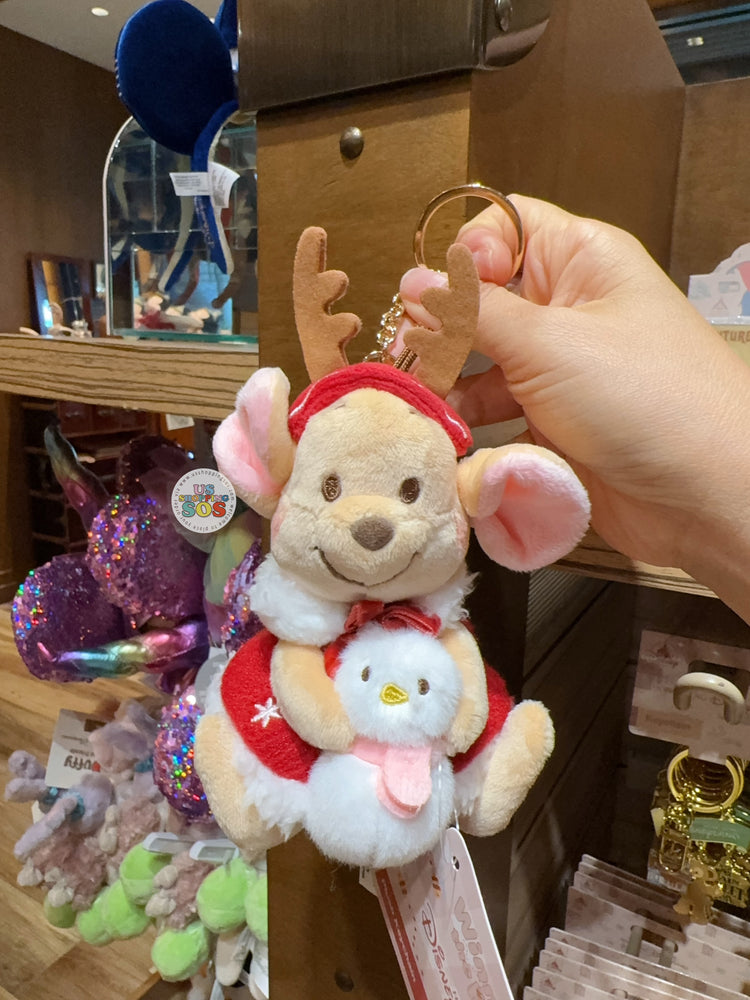 HKDL - 2026 Winnie the Pooh Winter Woolies x Roo Plush Keychain