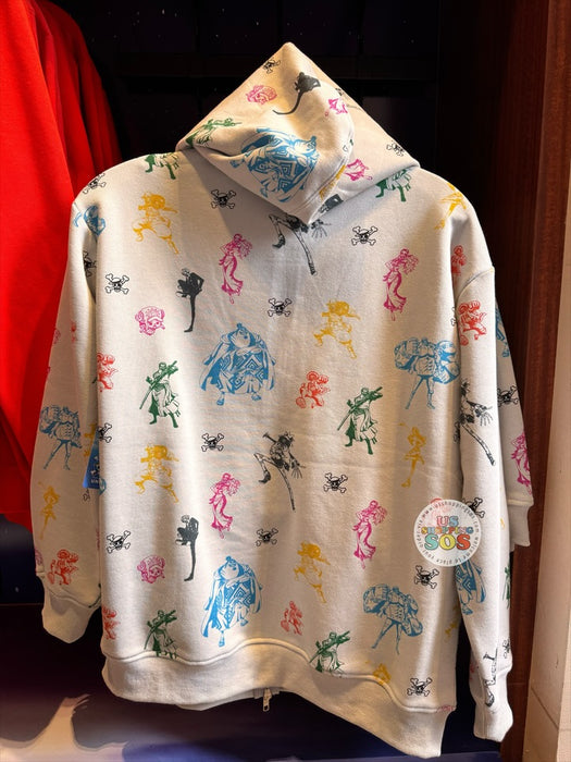 Universal Studios - One Piece - All-Over-Print Grey Zip-Up Jacket (Youth)