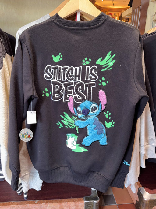 HKDL - 2026 Stitch ‘Stitch is the Best!’ Sweatshirt for Adults