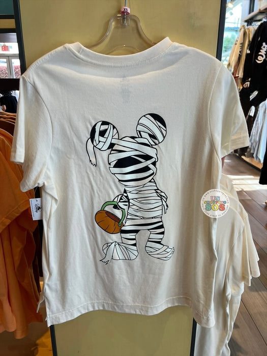 DLR/WDW - Halloween 2026 - Mickey Mouse Mummy Double Side White Graphic Tee (Adult)