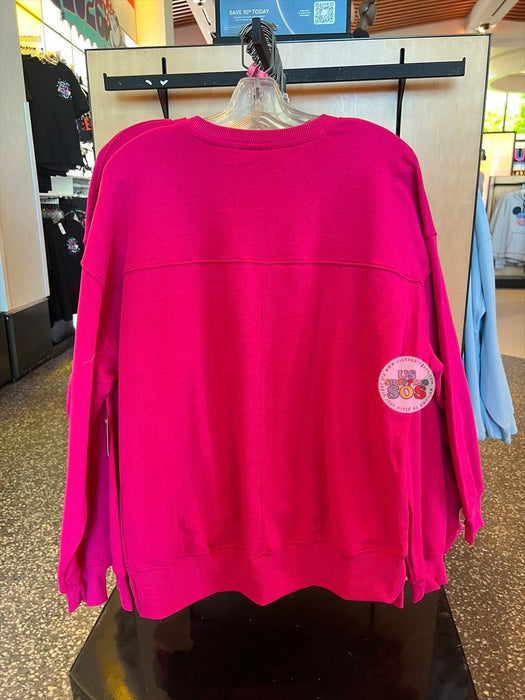 DLR/WDW - Park Logo Authentic Castle Original Bright Pink Pullover (Adult)