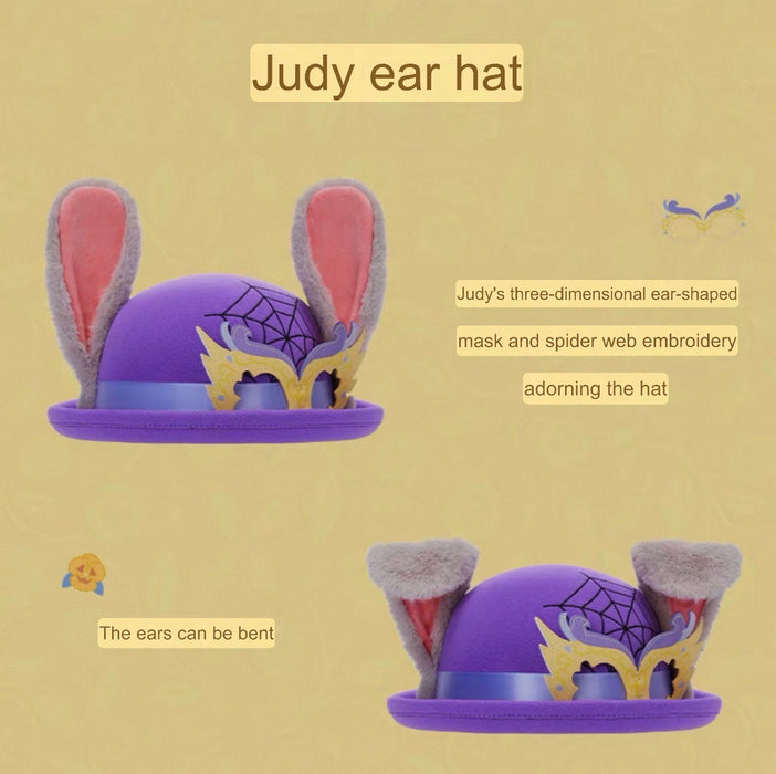 SHDL - 2026 Halloween Zootopia Collection x Judy Hopps Bowler Hat with Ears for Adults (Release Date: Oct 4, 2026)
