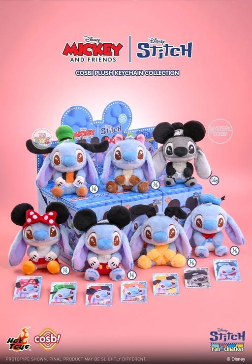 Hot Toy Cosbi - Mickey & Friends Stitch Plush Keychain Blind Box (Release Date: Oct 28, 2025)