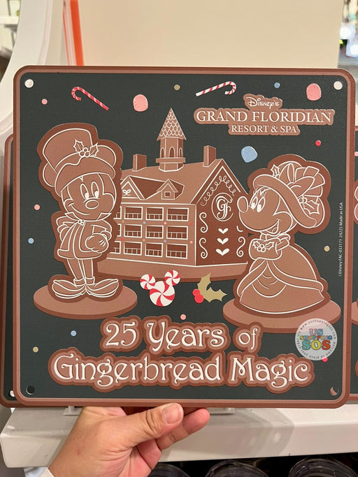 WDW - Disney’s Grand Floridian Resort & Spa - 25 Years of Gingerbread Magic Metal Wall Decor