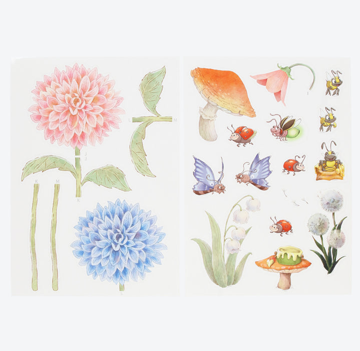 TDR - Fantasy Springs "Fairy Tinkerbell's Busy Buggy" Collection x Wall Stickers Set