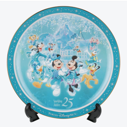 TDR - Tokyo DisneySea 25th Anniversary "Sparkling Jubilee" x Mickey & Friends Painted Plate (Release Date: Apr 8, 2026)