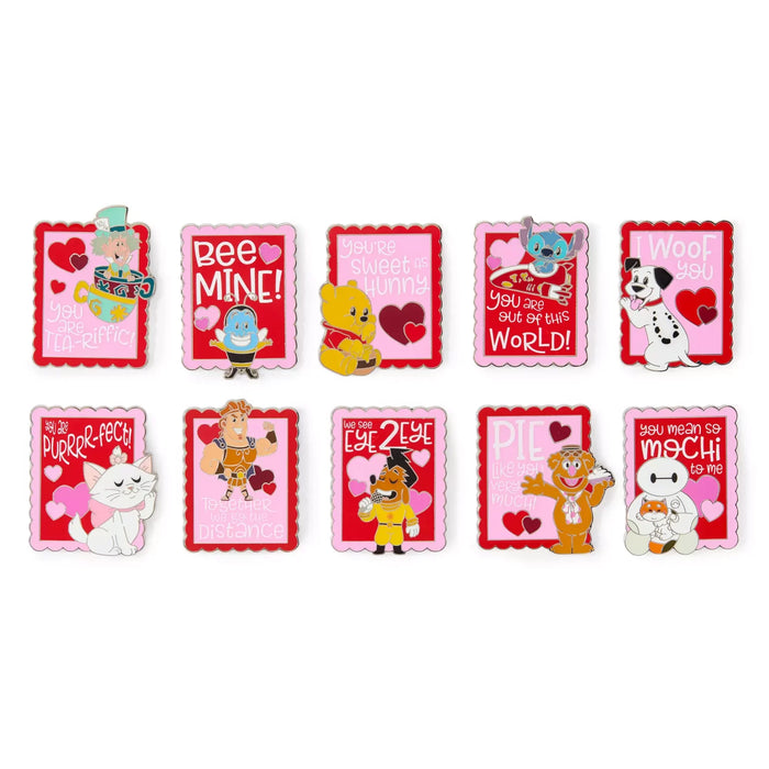 HKDL - 2026 Valentine's Day Mystery Pin Badge Set