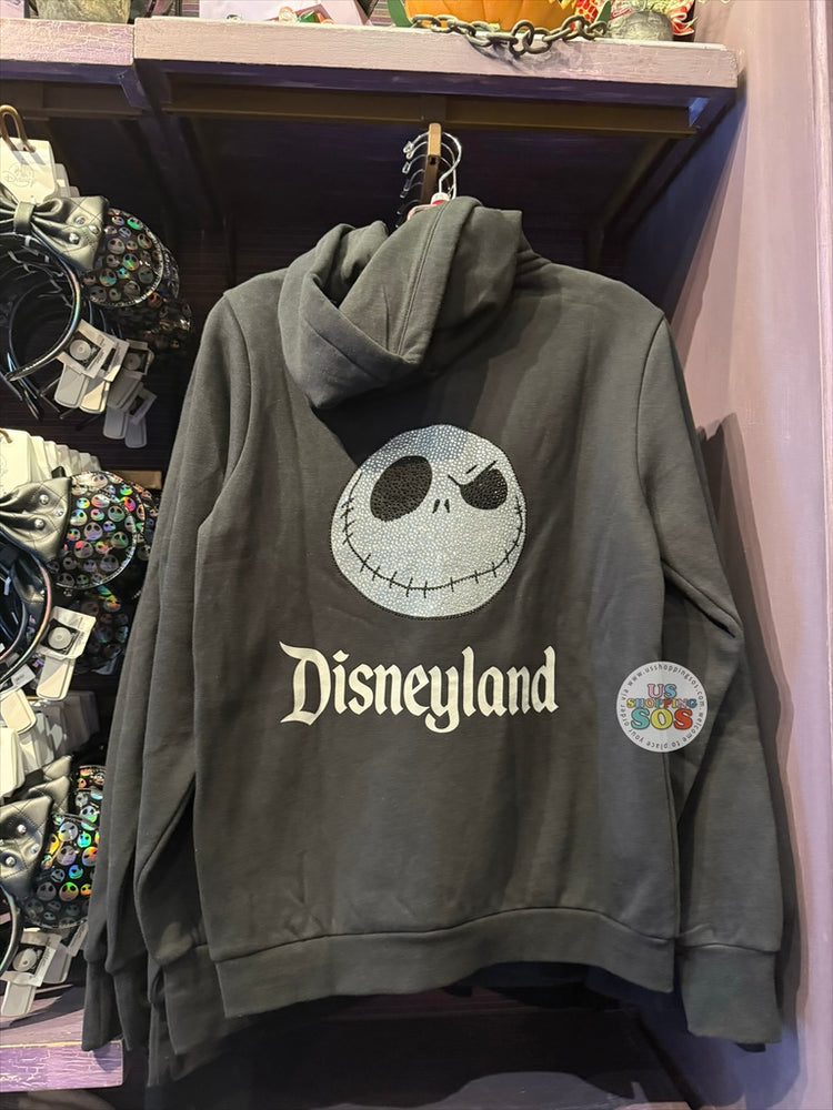 DLR/WDW - The Nightmare Before Christmas 2026 - Jack Skellington Rhinestone Park Logo Zip Jacket (Adult)