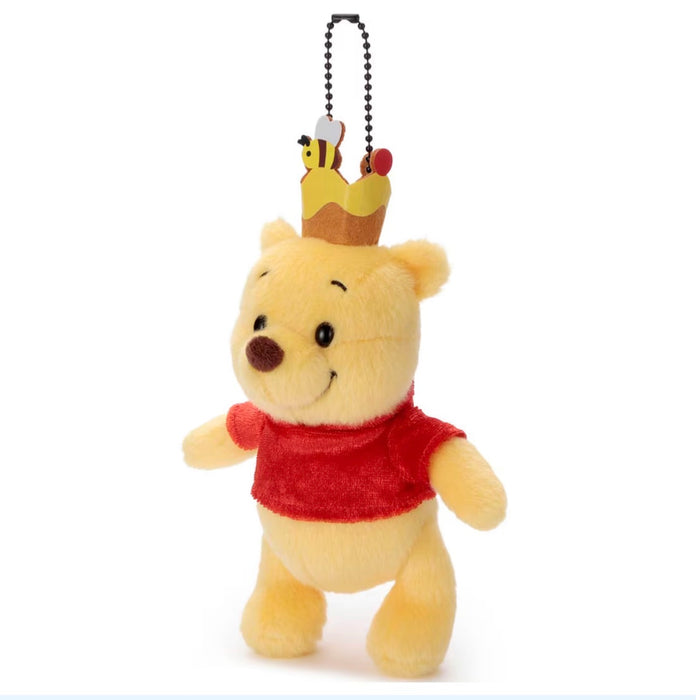Japan Takara Tomy - Winnie the Pooh 100th Anniversary x Winnie the Pooh Crown & Red Shirt Pop Ball Plush Keychain (Release Date: Jul 18, 2026)