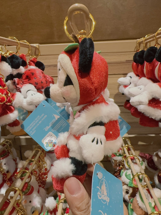 HKDL - 2025 Christmas Mickey & Friends x Minnie Mouse Plush Keychain