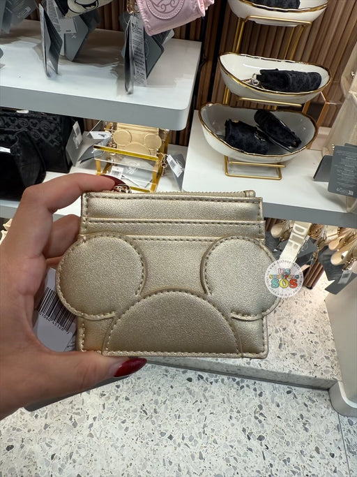 DLR/WDW - Disney’s Once Upon A Bag - Mickey Icon Gold Card Wallet