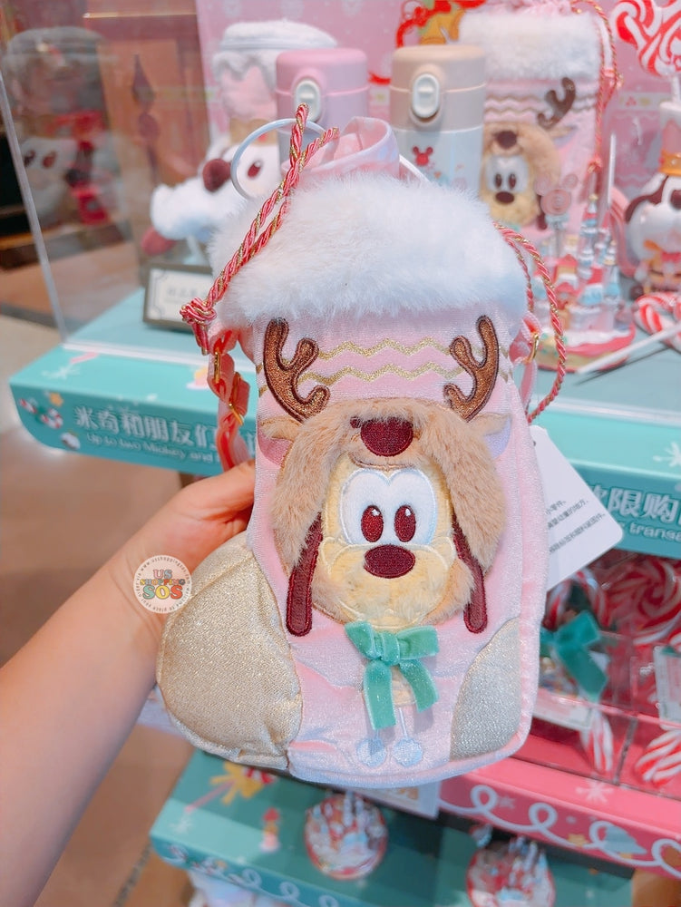 SHDL - 2025 Mickey & Friends Christmas Waltz Dance Collection x Mickey & Friends Stainless Steel Bottle & Pluto Storage Bag Set