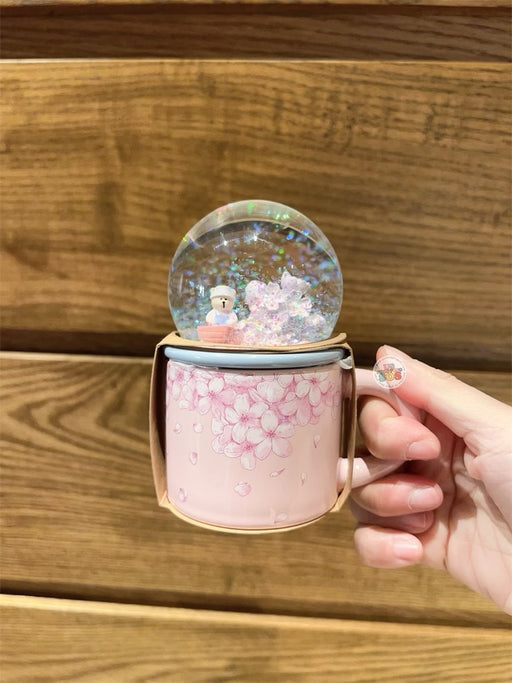 Starbucks Hong Kong - Sakura Cherry Blossom 2024 Collection x CHERRY BLOSSOM SECRET GARDEN MUG WITH SNOW GLOBE 3OZ