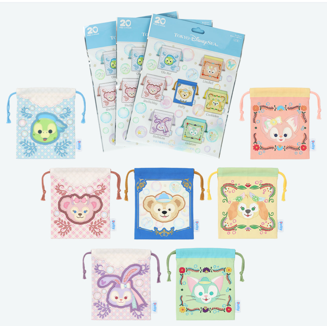 TDR - Duffy & Friends "Heartfelt Letters of Friendship" Collection x Mystery Drawstring Pouch Single Bag (Release Date: Jan 8, 2026)