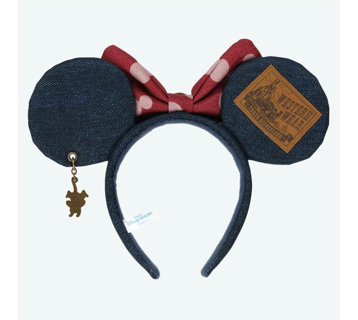 TDR - Vintage Denim Design x Minnie Mouse Ear Headband (Release Date: Jun 5, 2025)