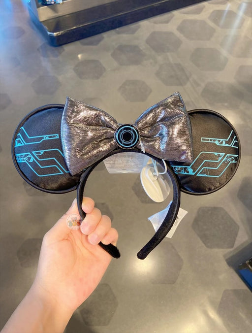 SHDL - TRON Lightcycle Power Run  Minnie Mouse Ear Headband (Color: Black)