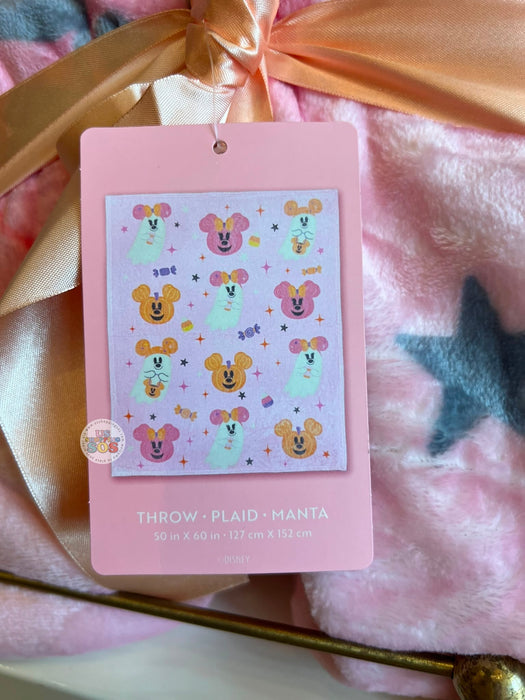 DLR/WDW - Halloween 2026 Pastel Cutie Ghost - Mickey & Minnie Ghost Throw Blanket