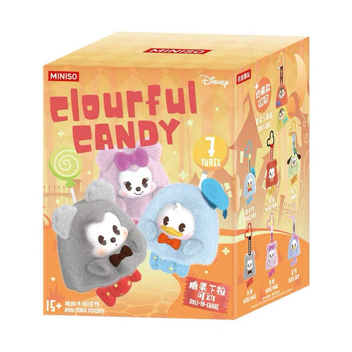MINISO - Disney Mickey & Friends Colorful Candy Vinyl Plush Keychain Bind Box