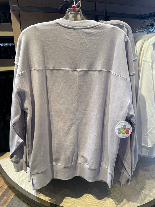 DLR/WDW - Rhinestone Park Logo Authentic Castle Original Pastel Purple Pullover (Adult)