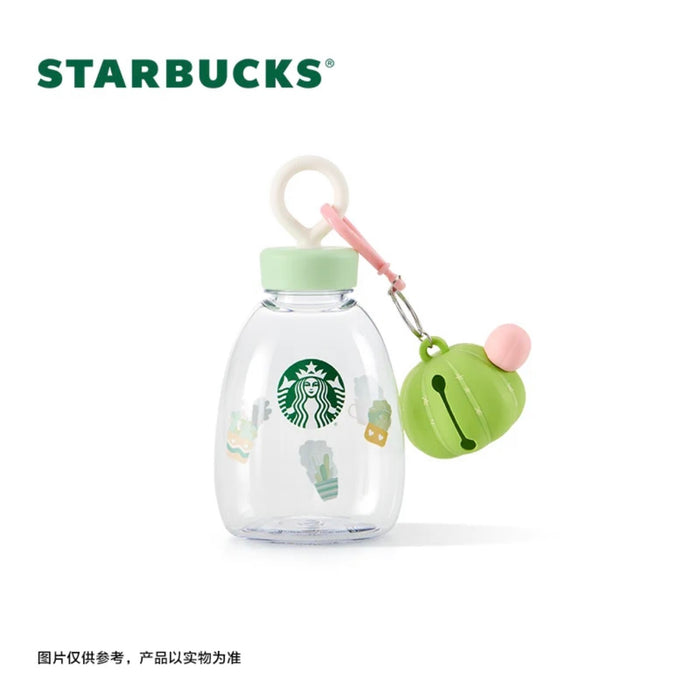 Starbucks China - Colorful Succulent Garden 2024 - 4O. Plastic Water Bottle with Straw Charm 473ml