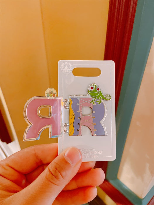 SHDL - Disney Character English Alphabet ‘R’ Rapunzel Pin