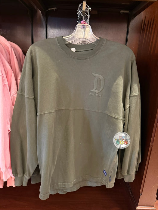 DLR - Spirit Jersey "Disneyland Resort"  Grey Puffy Ink Olive Grey Pullover (Adult)