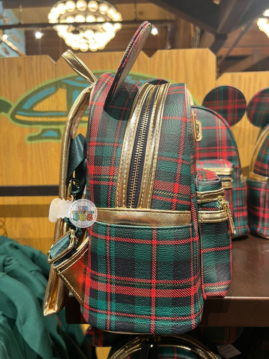 DLR/WDW - Christmas 2025 - Loungefly Green Red Plaid Backpack