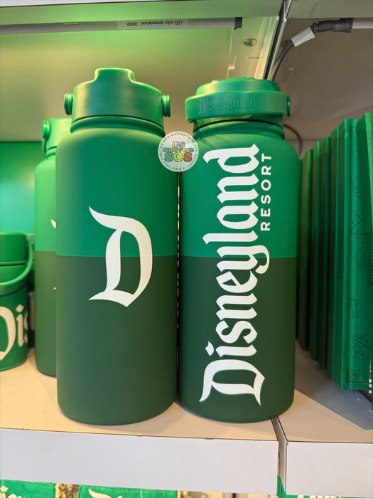 DLR/WDW - Logo Mania 2026 The Tiki Tiki Tiki Room - Emerald Green Park Logo Stainless Steel Water Bottle 1L