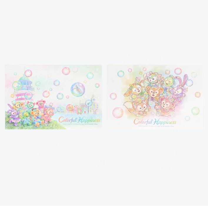TDR - Duffy & Friends 20th Anniversary: Colorful Happiness x Duffy & Friends Postcards & Clear Folders Set (Release Date: Apr 8, 2025)