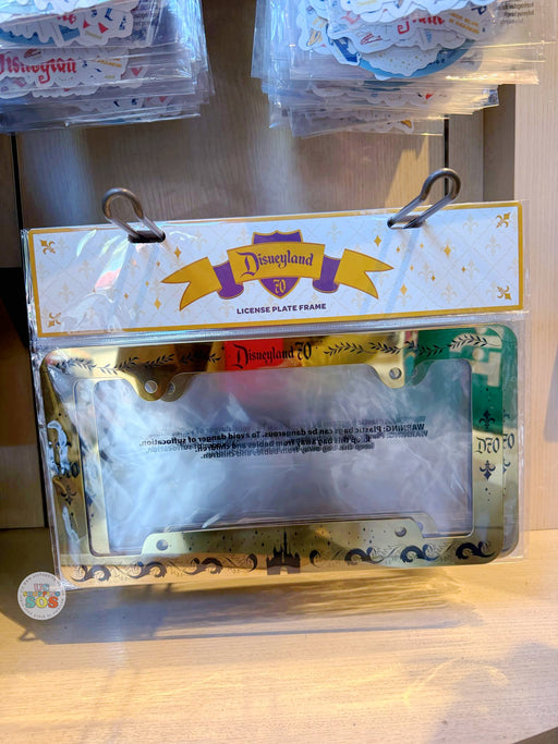 DLR - Disneyland 70th Castle  - Metal License Plate Frame