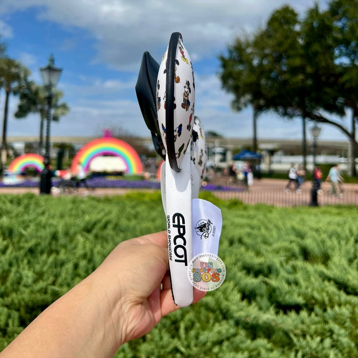 WDW - Epcot World Showcase - Mickey Mouse All-Over-Print Imitation Leather Headband
