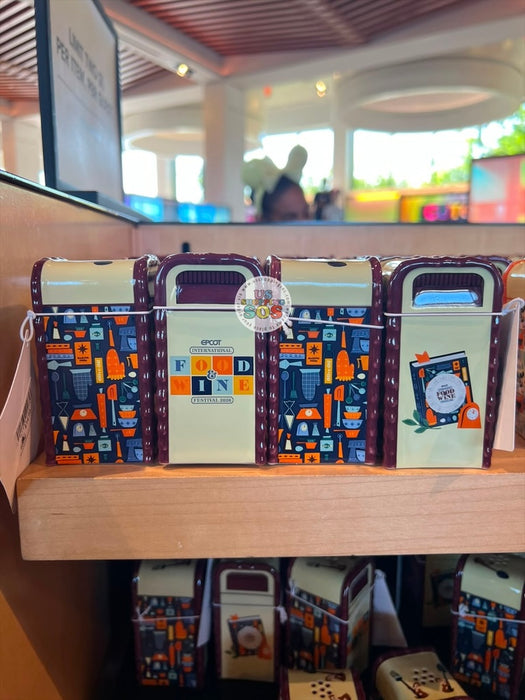 WDW - Epcot Food & Wine Festival 2026 - Festival Logo Trash Can Salt/Pepper Shaker