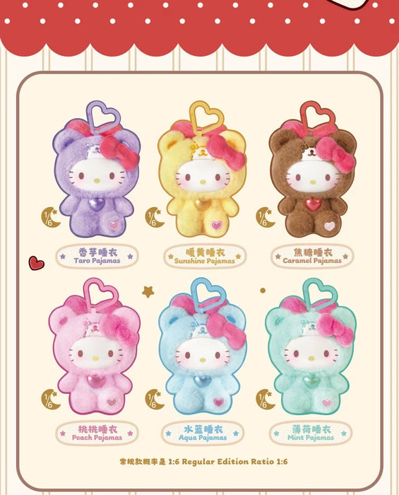 TOPTOY - Hello Kitty Teddy Pajamas Series Vinyl Plush Keychain Blind B — USShoppingSOS