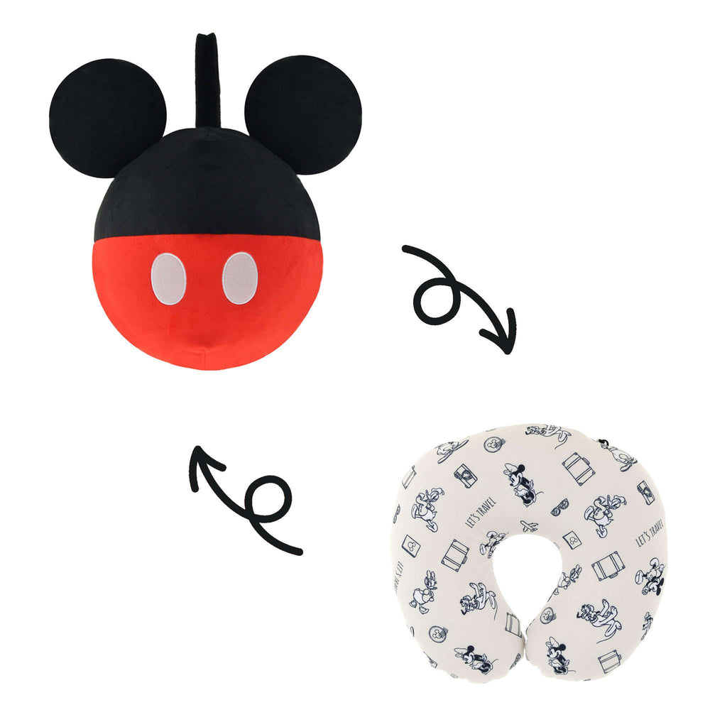 JDS - 2026 Let's Travel Mickey & Friends Mickey Mouse 2 Ways Neck Pillow