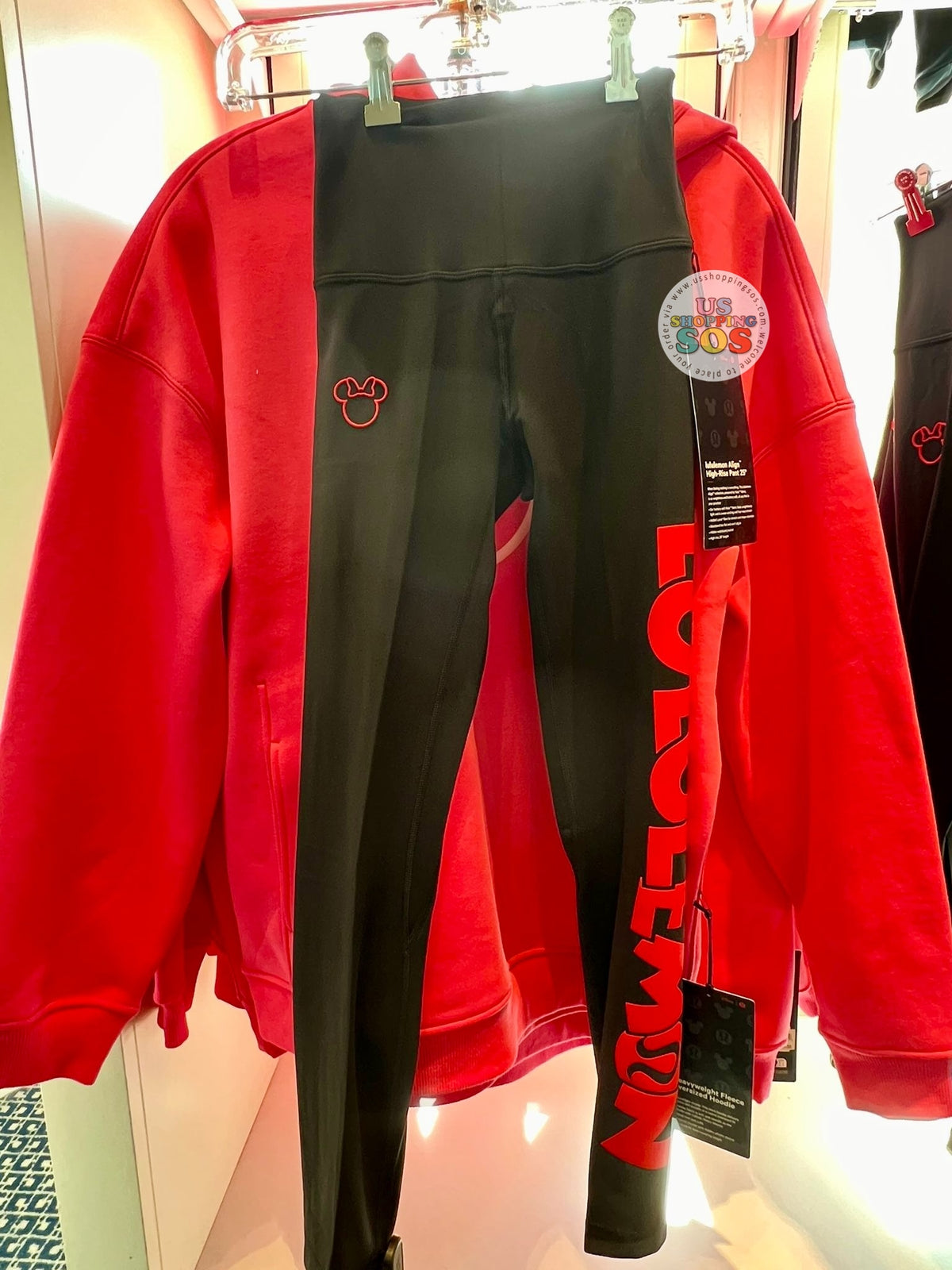 DLR/WDW - Disney x Lululemon Minnie Icon & Logo Black Align™ High