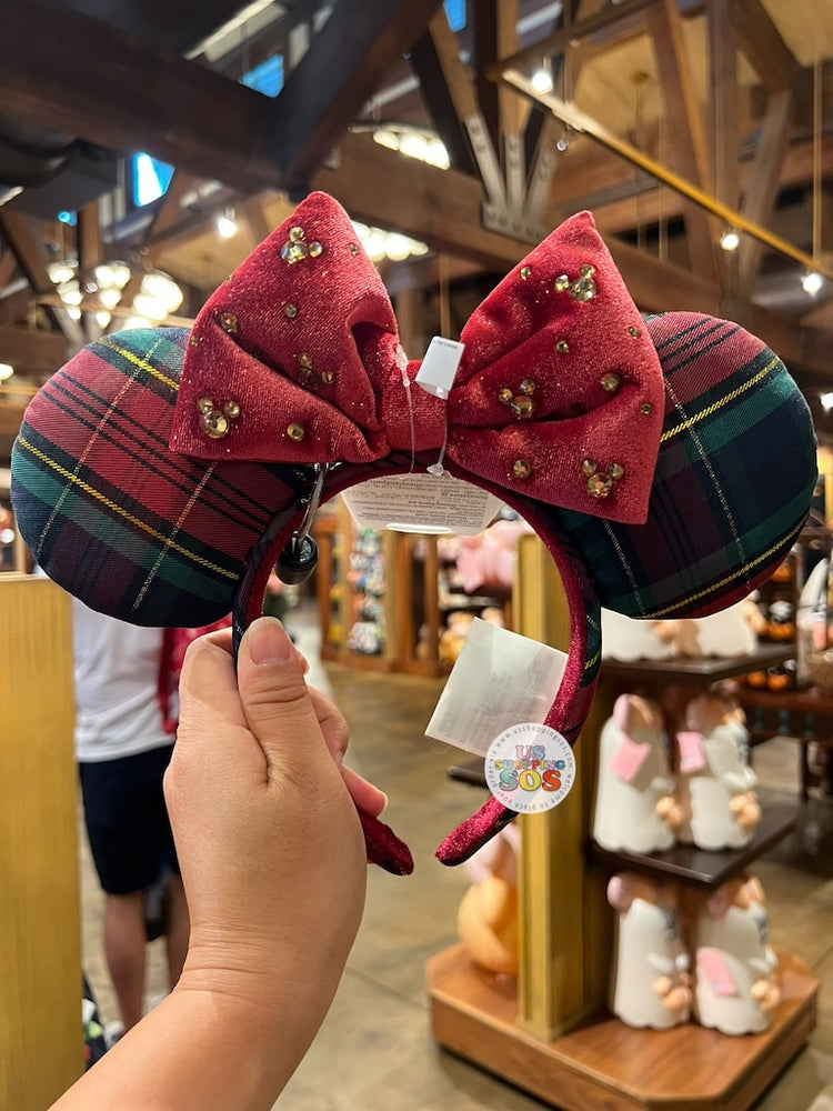 DLR/WDW - Christmas 2026 - Minnie Plaid Holiday Ear Headband