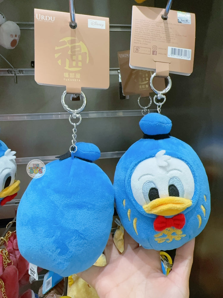 Hong Kong Exclusive x Donald Duck Daruma Doll Shaped Plush Keychain