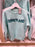 DLP - “Paris Disneyland” Letters Embroidered Pullover Sweatshirt Color: Light Blue (Adults)