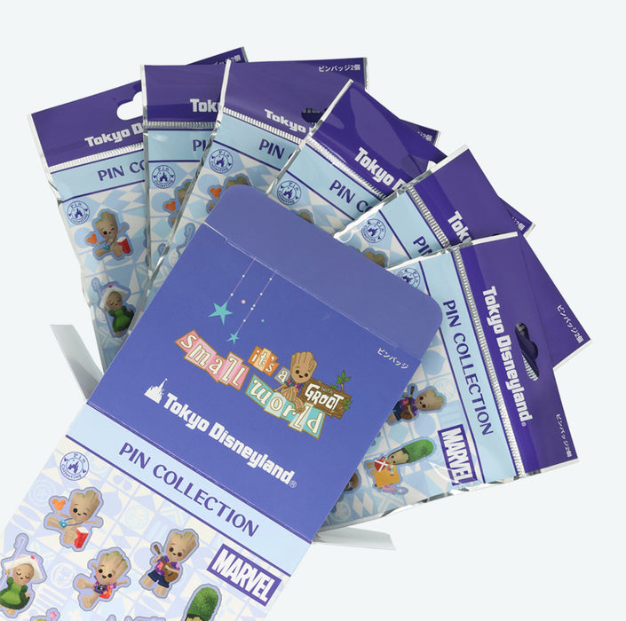 TDR - "It's a Small World with Groot x Marvel" Collection x Mystery Pin Badge Whole Set of 12 (Release Date: Dec 26, 2025)