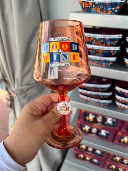 WDW - Epcot Food & Wine Festival 2026 - Festival Logo Wine Glass